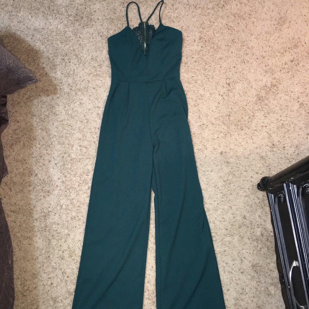 Emerald green jumpsuit